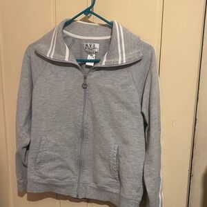 New York Laundry Light Gray Kids Zip-Up Hoodie